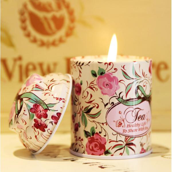 Quality Luxury Tin Scented Candle Handmade Jar Candles for sale