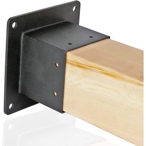 Buy cheap Dacromet Electrophoretic Paint 3.5x3.5 inch Square Flange Post Anchor Base with Screws from wholesalers