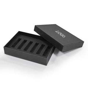 Buy cheap Custom Matt Black Paper Gift Box With Foam Insert For Perfume Packages from wholesalers