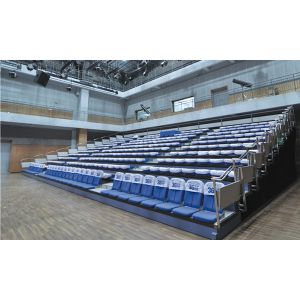 Buy cheap Manual Operation Foldable Telescopic Bleacher Seating Floor Mounted from wholesalers