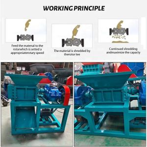 Buy cheap Voltage 220V 380V Double Shaft Double Power Shredder for Trend Passenger Car Tires from wholesalers