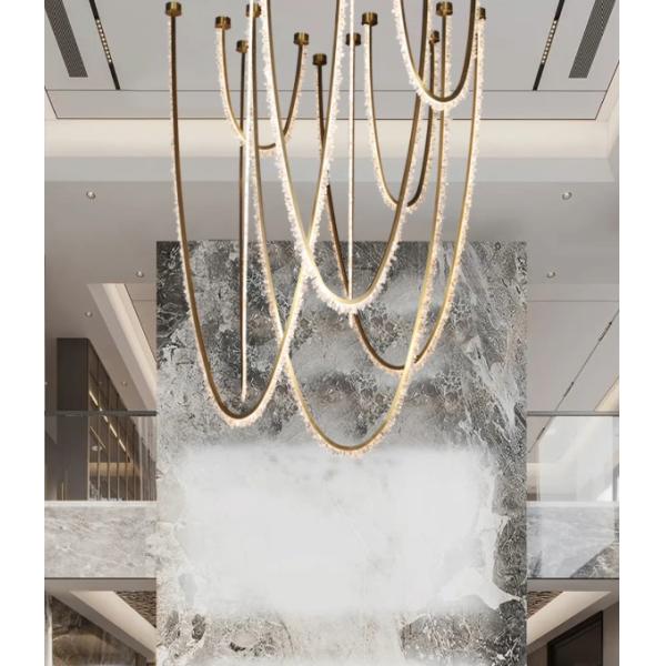 Buy cheap Luxury Lighting High-End Lobby Crystal Chandelier Pscale Commercial Spaces from wholesalers