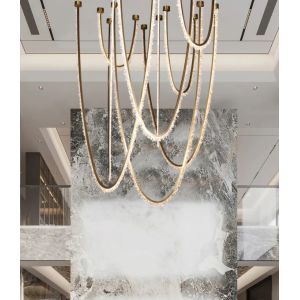 Buy cheap Luxury Lighting High-End Lobby Crystal Chandelier Pscale Commercial Spaces from wholesalers