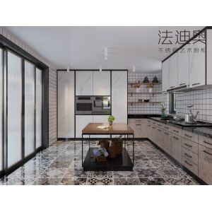 Buy cheap White Marble Modern Kitchen Cabinets Stylish And Durable Stainless Steel Design from wholesalers