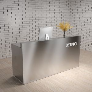 OEM Reception Desk Table with Drawers and Cabinets Made of E1 MDF/MFC Melamine