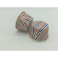 Buy cheap Colorful Striped PET Baking Cups Christmas Muffin Souffle Portion Cup Liner product