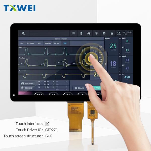 Buy cheap High Brightness 10.1 Inch LCD Module 1024*600 Pixels 700 Nits Brightness RGB 24 BIT LCM Interface from wholesalers