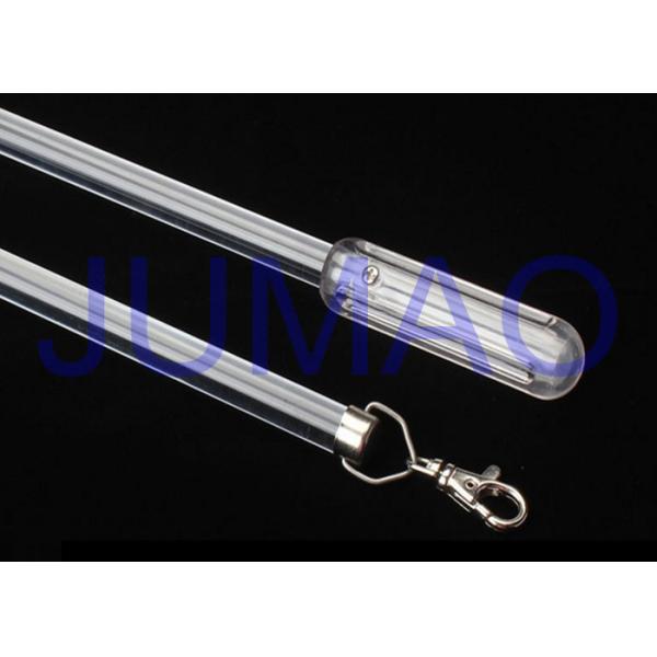 Quality 90 Cm Drapery Curtain Rods Transparent Heat Resistance Acrylic Material for sale