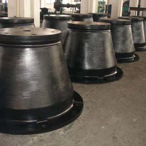 Excellent Elasticity Cone Rubber Fenders Twin Low Maintenance
