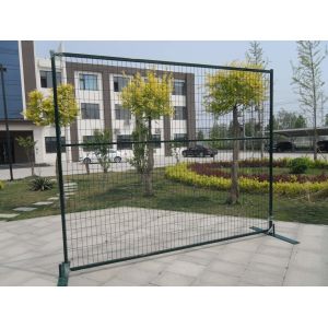 Buy cheap Canada Rental Temporary Construction Fence H 8’/2430mm*W9.5’/2900mm frame tubing 1"/25mm*16ga thick middle brace 3/4" product