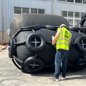 Buy cheap Professional-Grade CCS/BV/LR/DNV Certified Black Pneumatic Rubber Fender for STS/STD Applications from wholesalers