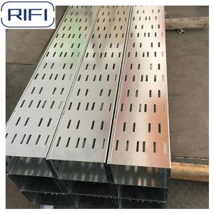 Buy cheap Rectangular Perforated Electrical Cable Tray Customized Length from wholesalers