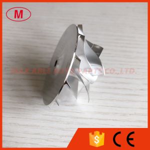 Buy cheap RHF5 reverse 6+6 blades 44.93/58.00mm performance turbo aluminum 2618/milling/billet compressor wheel for JHJ /06K145702 from wholesalers