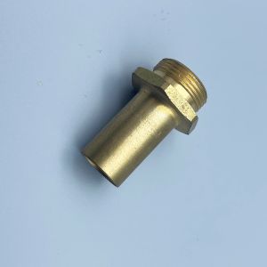 Brass Hexagonal Shaft Smooth Finish Hollow Shaft Customized With External Thread