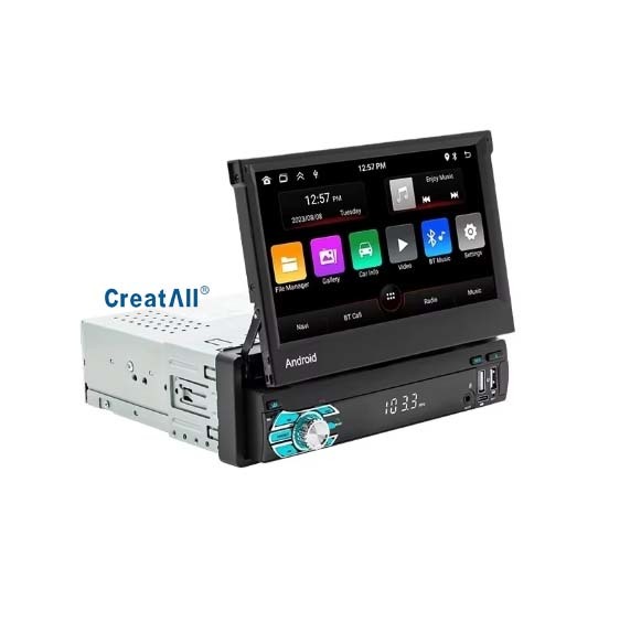 Buy cheap Creatall All-in-One 7 Inch Android Auto GPS Navigation Retractable Screen HD Rearview Wireless CarPlay for Automotive Use from wholesalers