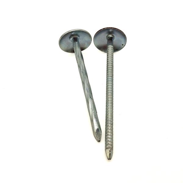 Quality Galvanized Steel Roofing Nail with Large Flat Head and 13mm~180mm Length for Secure Fastening for sale