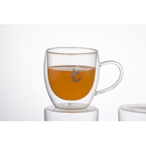 Buy cheap Double wall glass, Heat-resistant  glass cup, borosilicate glass, Espresso, Latte, Cappuccino cup from wholesalers