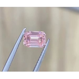 Buy cheap Emerald Loose Lab Grown Pink Diamonds Engagement Ring IGI Certified from wholesalers