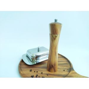 Buy cheap Refillable Wooden Salt And Pepper Grinders With Adjustable Size / Shape from wholesalers