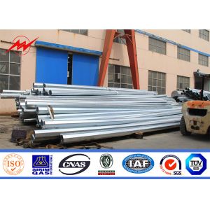 Conical Tapered Galvanized Steel Pole For 69 Kv Electrical Line
