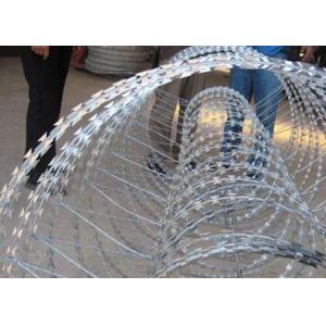 Buy cheap Low Carbon Steel Galvanized Spiral Razor Wire Barbed Wire Single Screw from wholesalers