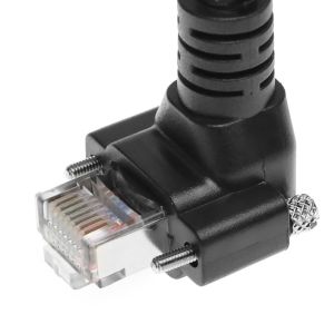 Alvin's Vertical Screw Lock CAT6a GigE Cable for Industrial Cameras