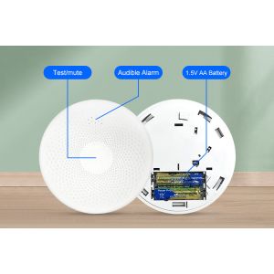 Buy cheap Portable WiFi Smoke Detector Alarm Combine Co Detector Carbon Monoxide Alarm  With  Low Power Remind from wholesalers