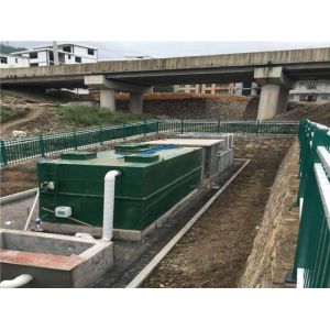 Buy cheap 7500 kg Weight Building Material Shops Domestic Sewage Intelligent Integrated Mobile Wastewater MBBR Sewage Treatment Plant from wholesalers