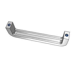 Buy cheap Zinc Alloy Industrial Modern Cabinet Pulls Square Groove from wholesalers