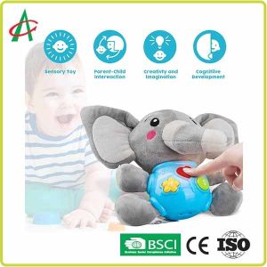 Buy cheap 23.9cm Cuddle Stuffed Animals , OEM Talking Elephant Plush Toy With Music from wholesalers