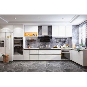 Buy cheap High Gloss OEM Furniture Modular Lacquer Kitchen Cabinets With Marble from wholesalers