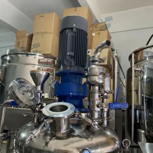 0-65rpm Defoaming Vacuum Emulsifier Mixer With High Speed Disperser
