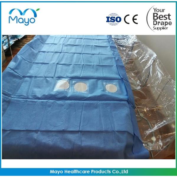 Quality Angio General Surgery Drapes Pad With Four Transparent Holes for sale