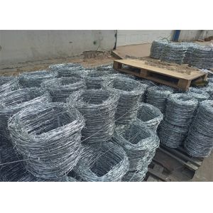 Electro Galvanized Barbed Wire Double Strand Silver Color Free Sample