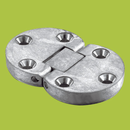 Buy cheap foldable table concealed hinge Zinc alloy hinges with Nickel finish from wholesalers