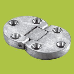 Buy cheap foldable table concealed hinge Zinc alloy hinges with Nickel finish from wholesalers