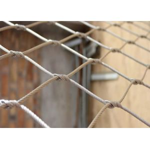 Buy cheap Ferrule Knitted Beauty Flexible Wire Rope Cable Mesh For Zoo Enclosures from wholesalers
