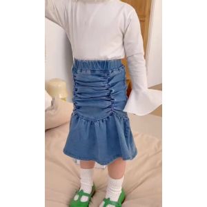 Buy cheap Elastic Spring Cute Jean Children'S Beauty Skirts Mid Length from wholesalers