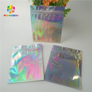 Buy cheap Brightly Laser Cosmetic Packaging Bag  With Clear Front / Back Holographic from wholesalers