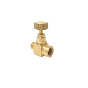 Buy cheap 3/8 NPT Male X 3/8 NPT Female Brass Needle Valve High Pressure from wholesalers