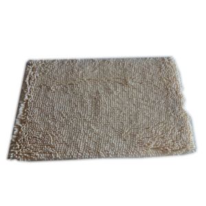 Buy cheap Polyester Chenille Bath Rugs with Foam PVC Backing , White from wholesalers