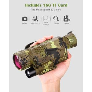 Buy cheap 5x8 Optics Night Vision Monocular Telescope Rechargeable Power Saving from wholesalers