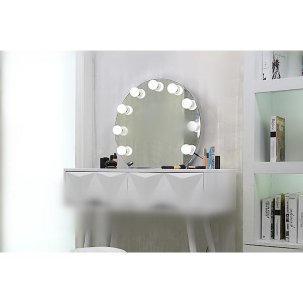 Diameter 62cm Led MakeUp Mirror With Bluetooth Playing Function