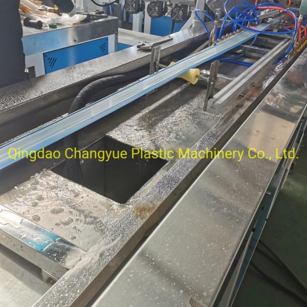 Buy cheap Plastic Profile Extrusion Machine For PVC Tag Holder / Tag Profile Making With 4m Calibration Table Length from wholesalers
