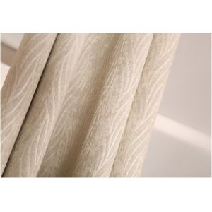 Embossed Polyester Black Out Window Curtain