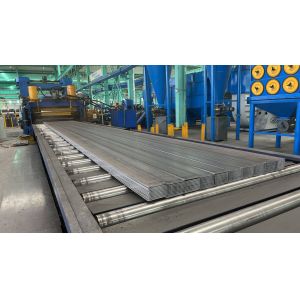 460mm Uncoiling Leveling Shearing and Stacking Production Line with PLC Control