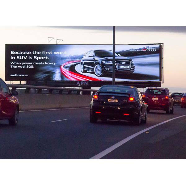 Outdoor P10 P8 P6 LED Advertising Screen 6500cd/M2 Brightness Single Pillar Type