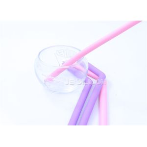 Buy cheap Safe Bubble Tea Straws With Brush , Silicone Boba Straws No Rubber Taste from wholesalers