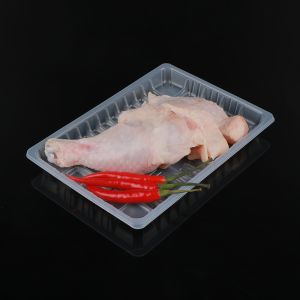 Buy cheap Hengmaster Pet Clear Serving Oval Disposable Plastic Tray White from wholesalers