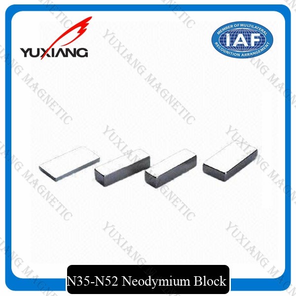 Quality Thick Block Shape Neodymium Permanent Magnets 50x25x10mm With Tin Coated for sale